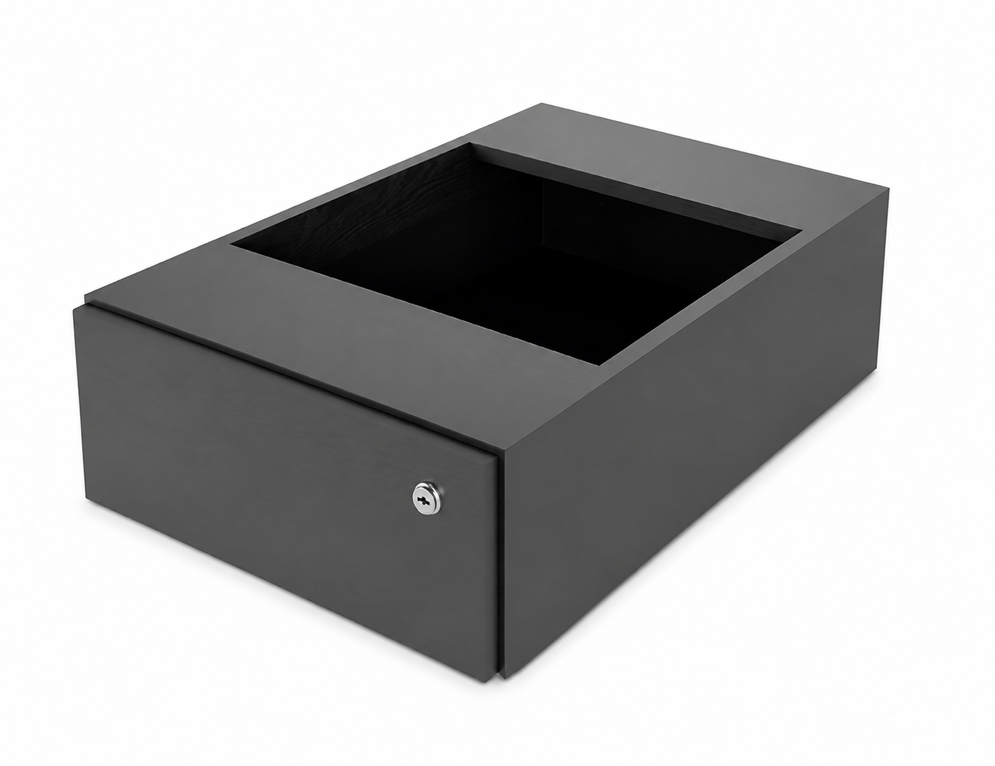 Iron Cajonera fija 1 cajón 377x435x140 – Blanco / Gris Cristal