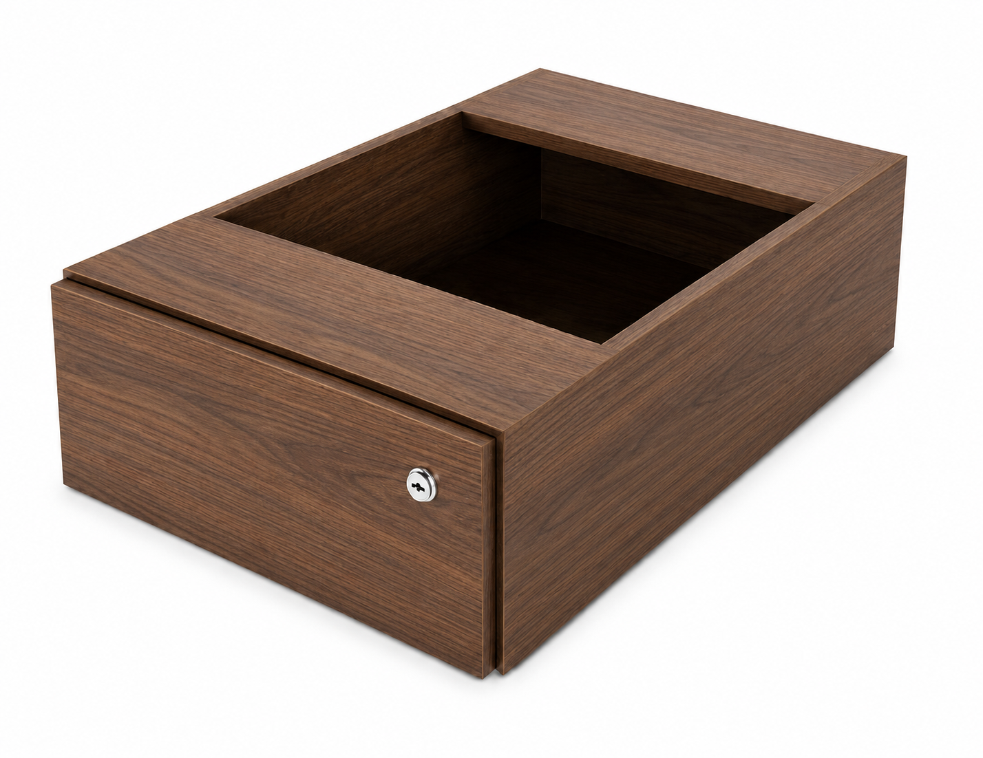 Iron Cajonera fija 1 cajón 377x435x140 – Nogal Málaga / Nogal Sevilla / Negro