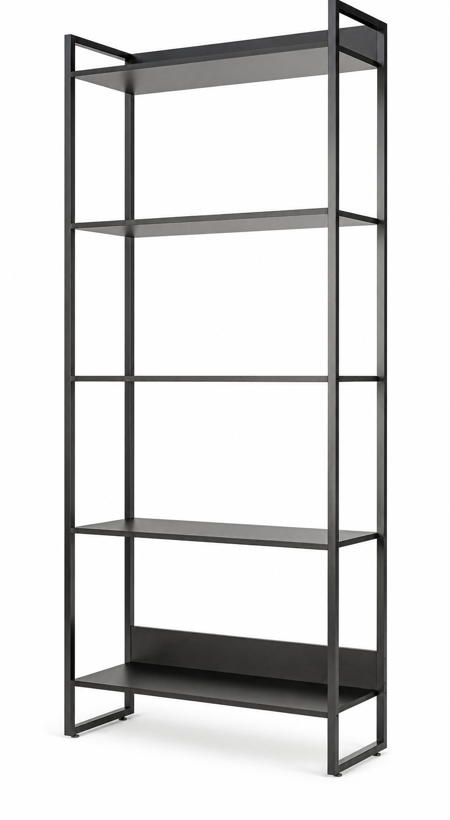 Iron Estante alta con 5 estantes 800x310x1800 – Blanco / Gris Cristal
