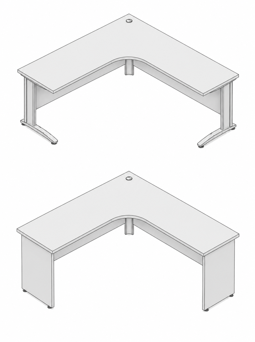 Mesa en L SW Plus 1200x1300x740 - Vista principal