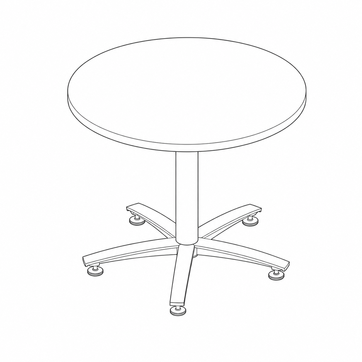 Mesa de reunión redonda SW Plus D. 1200x740 - Vista principal