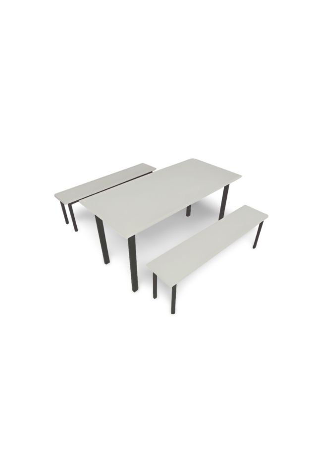 Mesa de Comedor con 2 Bancos – Espacios Colectivos más Cómodos y Funcionales