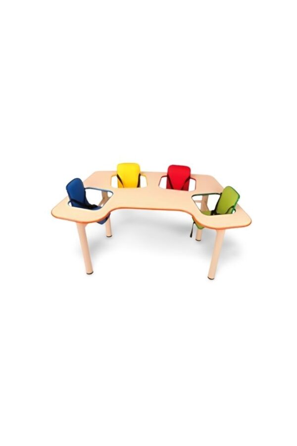 Set Acuarela 4 Lugares – Ergonomía y Color para el Aprendizaje Infantil
