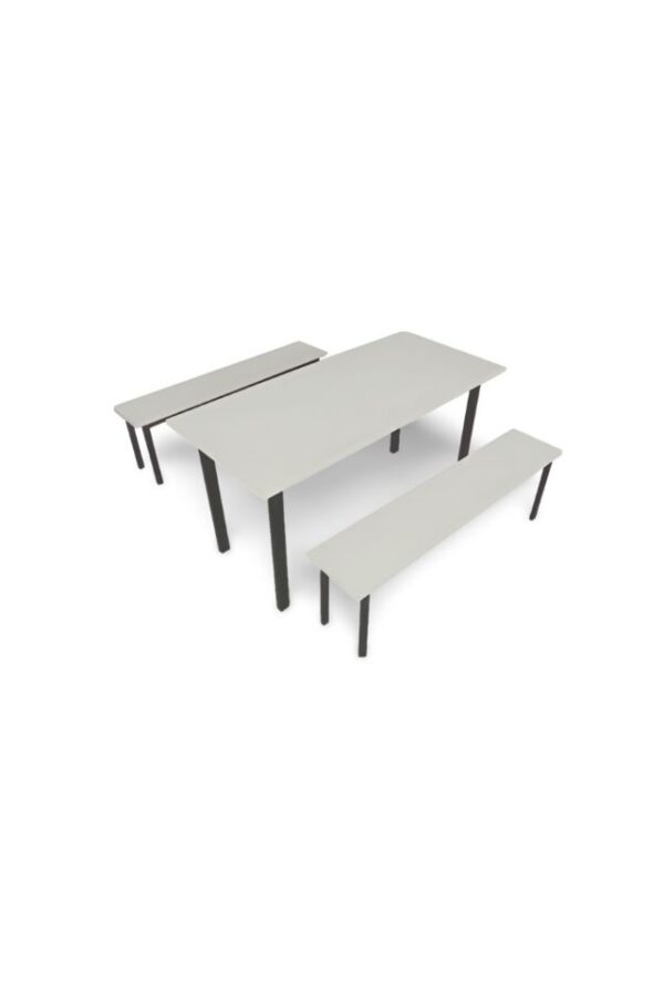Mesa de Comedor con 2 Bancos – Espacios Colectivos más Cómodos y Funcionales
