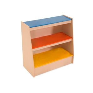 Mueble Preescolar en Cascada – Organización Colorida y Accesible para los más Pequeños