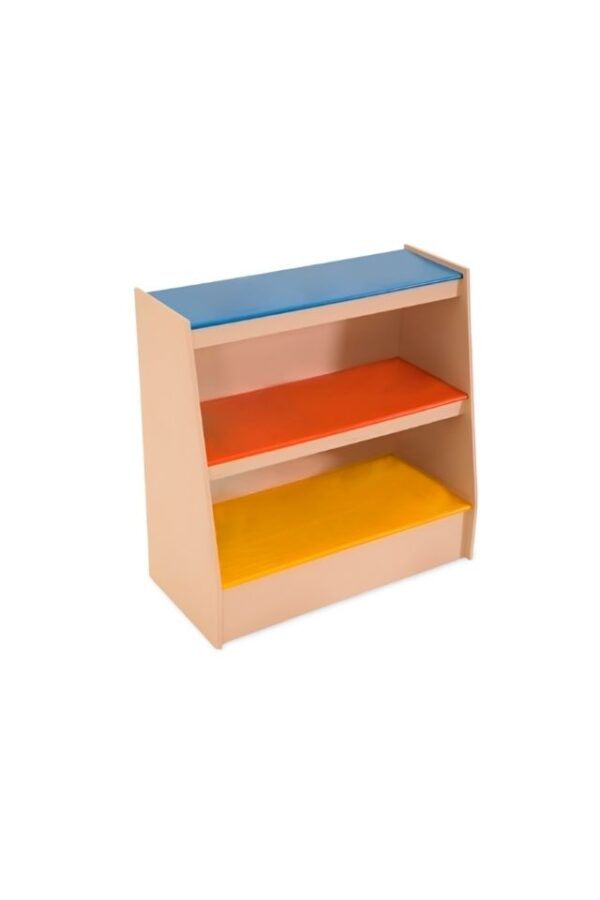 Mueble Preescolar en Cascada – Organización Colorida y Accesible para los más Pequeños