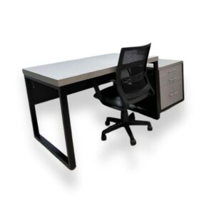 🗂️ Conjunto de Escritorio Recto con Cajonera – Organización y Estilo Ejecutivo